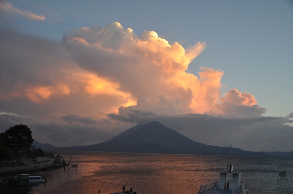 The sun sets on Lago de Atitlan... and on my part of STT. 